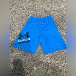 Light Blue Under Armour Basketball Athletic Shorts